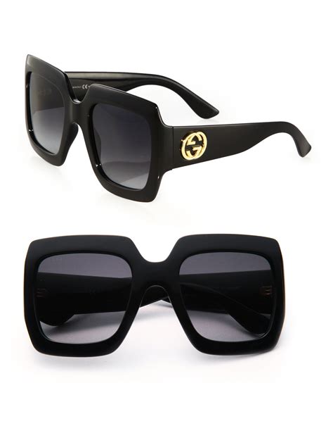 gucci women's oversized square sunglasses|Gucci oversized sunglasses 2020.